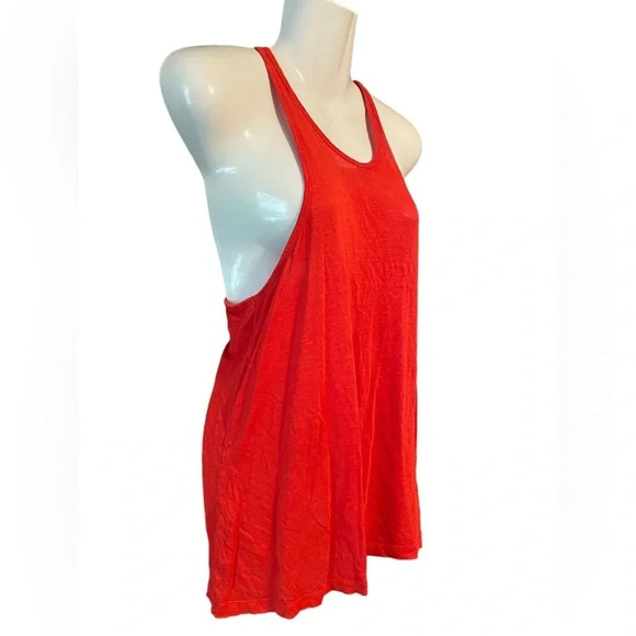 T by Alexander Wang Linen Silk Blend Scoop Neck Tank Top - Picture 2 of 7